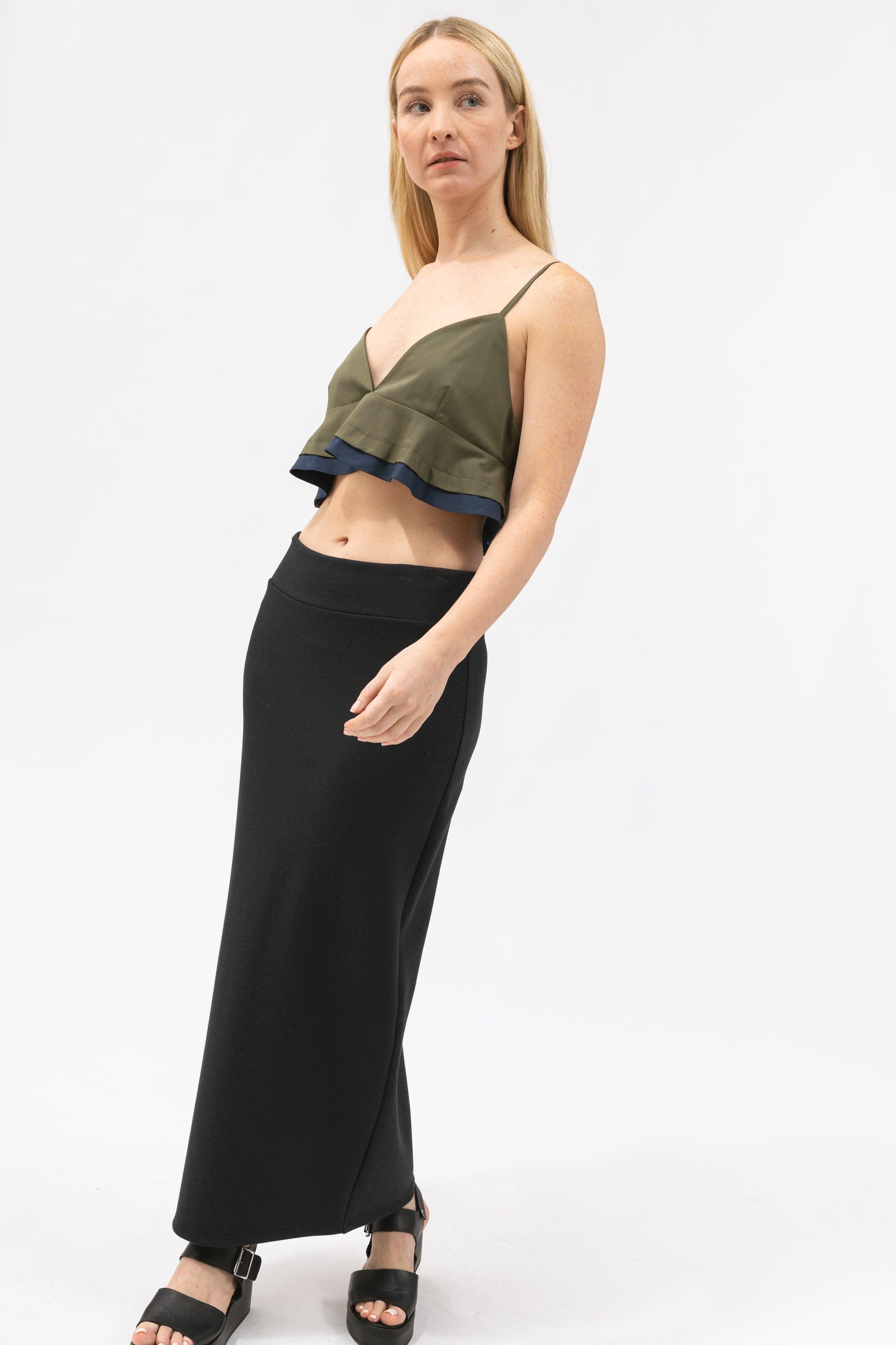Women&#39;s Cropped Flare Cami Top - NOT LABELED