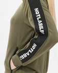 Women's Logo Tape Zip-Up Sweatshirt - NOT LABELED
