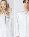 Long Sleeve Pajama Shirt White - NotLabeled