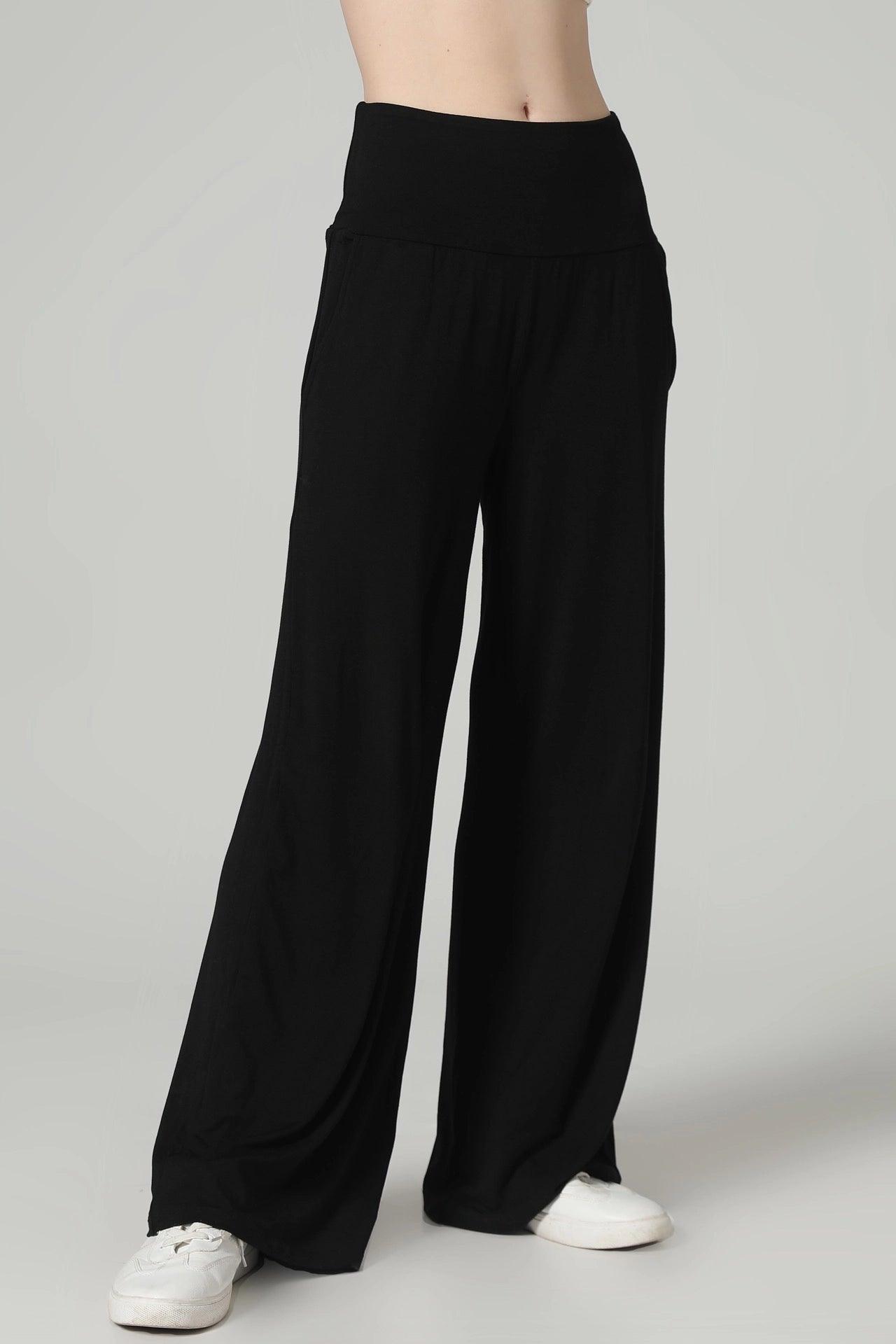 Soft High Rise Relaxed Fit Wide Leg Sweatpant, Womens Pants