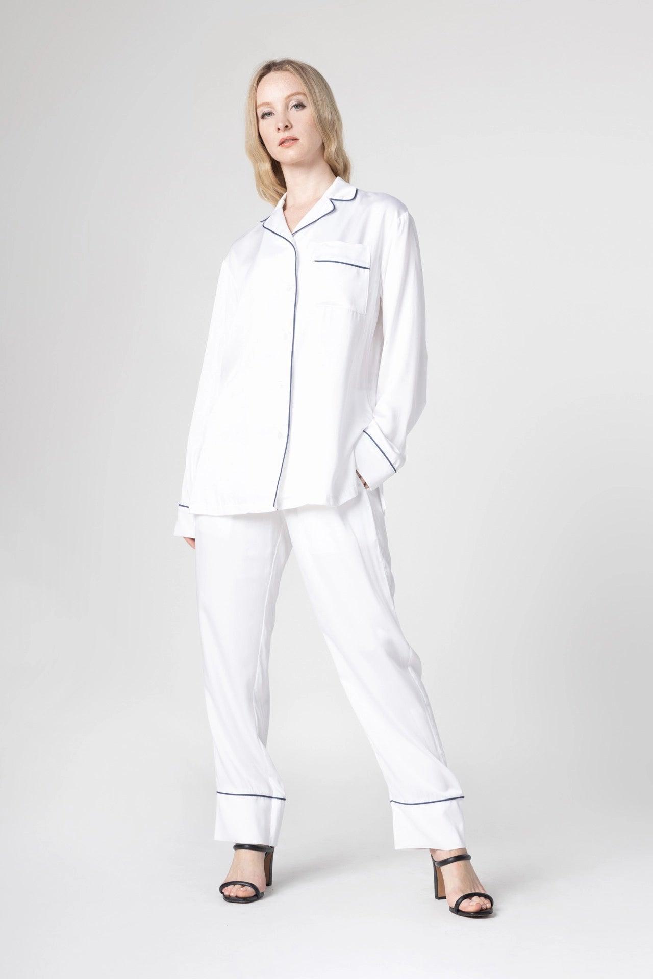 Women&#39;s Long Sleeve Pajama Shirt - NOT LABELED