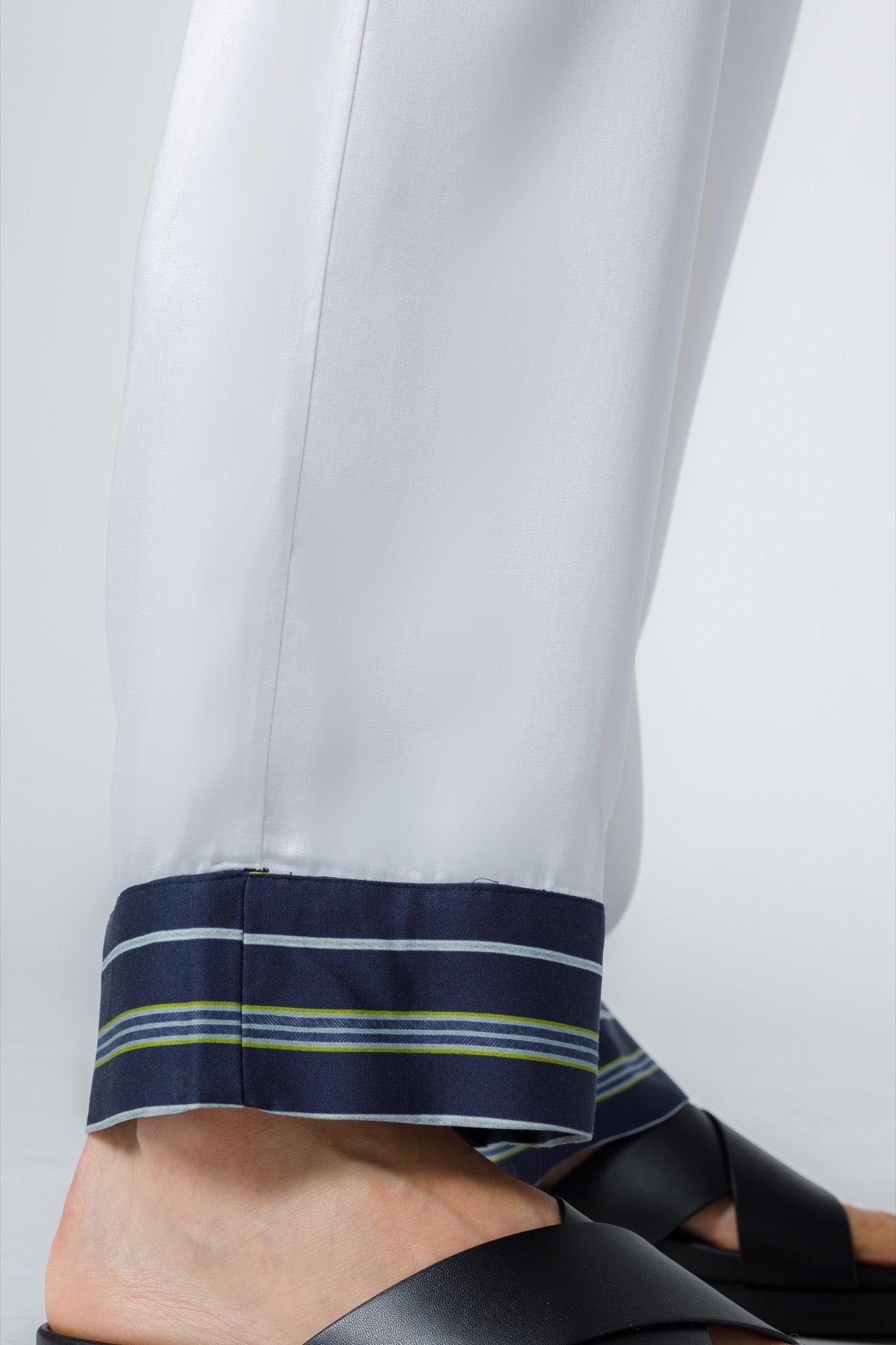 Men&#39;s Stripe Inset Pajama Pants - NOT LABELED