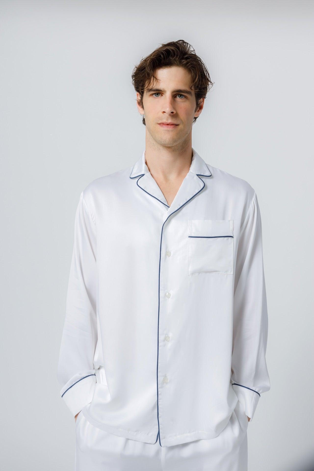 Men's Long Sleeve Pajama Shirt, Mens Shirts