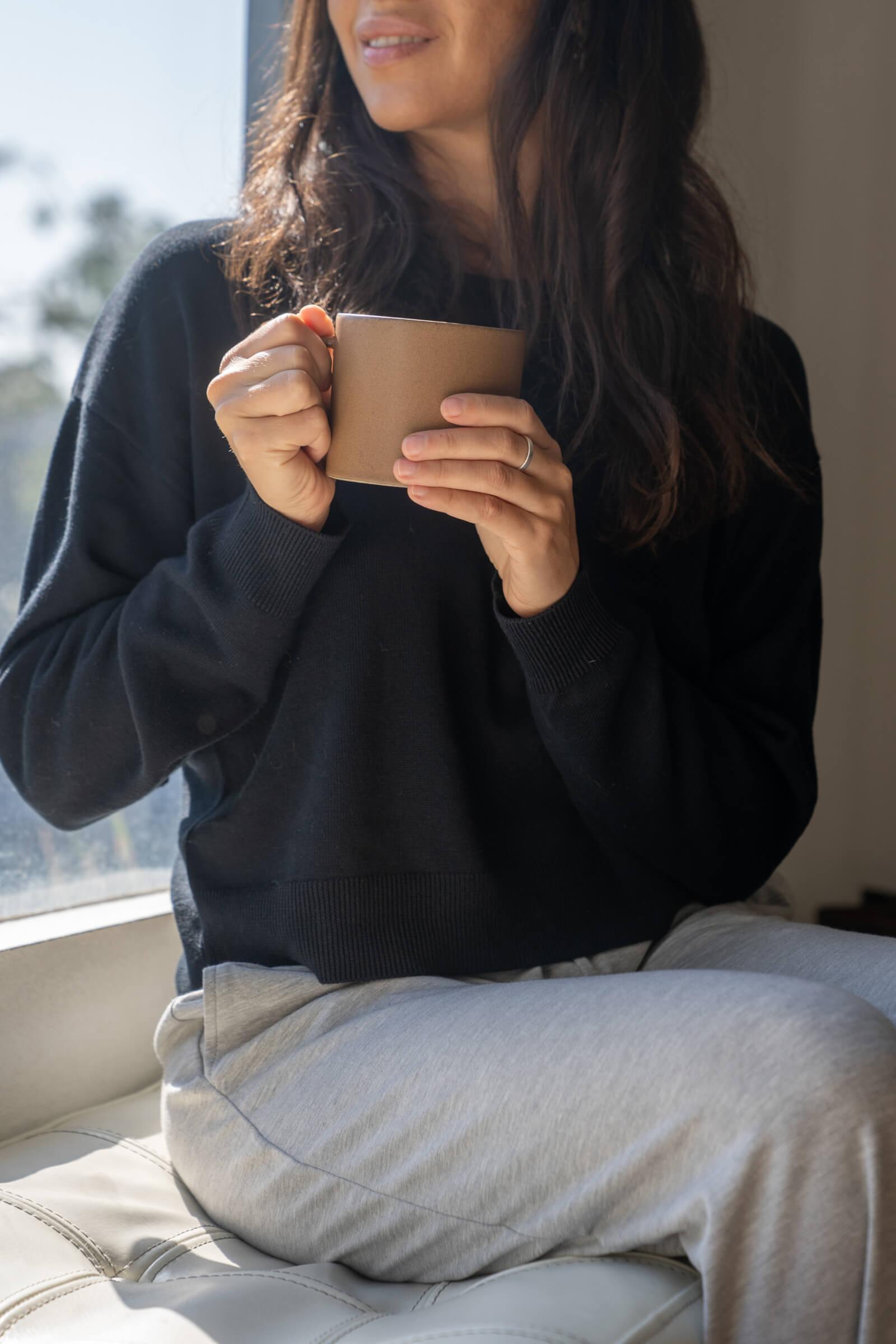 Womens black cropped outlet sweater