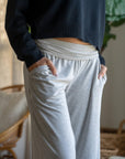 Women's Super-Soft, High-Rise, Relaxed Fit Wide Leg Sweatpant - NOT LABELED