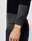 Men's Color Block Two-Tone Sweater