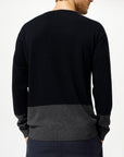 Men's Color Block Two-Tone Sweater - NOT LABELED
