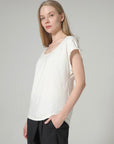 Women's Rolled Sleeve Tee - NOT LABELED